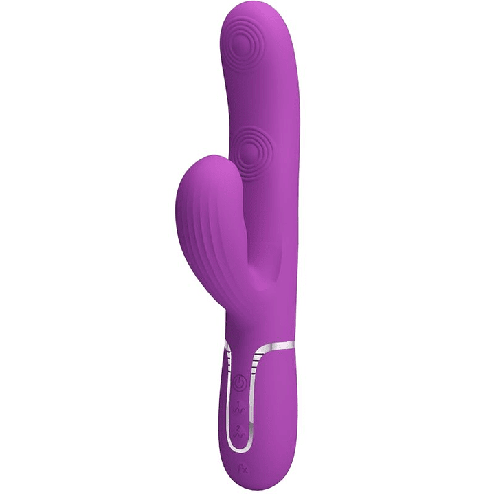 PRETTY LOVE - PERLITA 3 EM 1 MULTIFUNCIONAL COELHO VIBRADOR ROXO 1