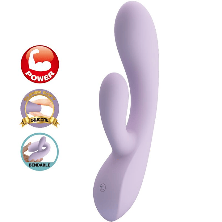 PRETTY LOVE - VIBRADOR ROSOLYN RABBIT 10 VIBRAÇÕES ROXO 1