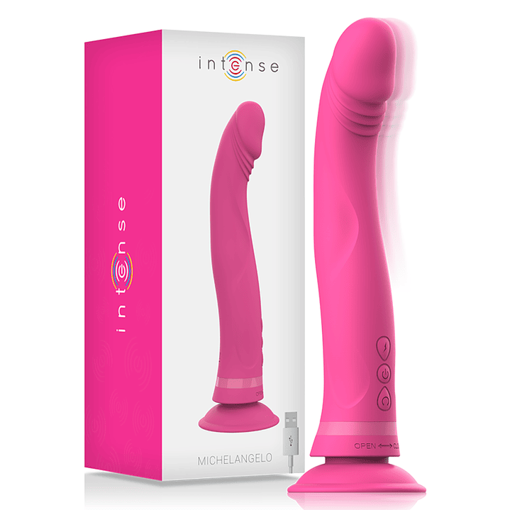 INTENSE - MICHELANGELO ROSA VIBRADOR DE SILICONE DILDO 1