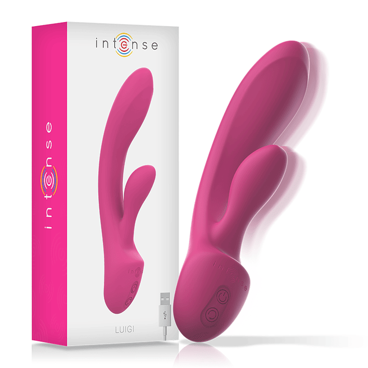 INTENSE - VIBRADOR LUIGI COELHO ROSA SILICONE LÍQUIDO 1