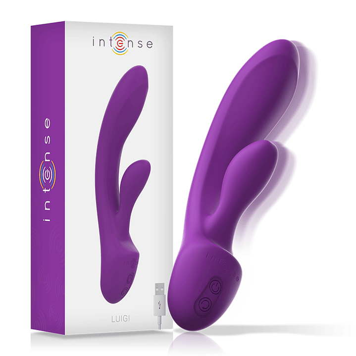 INTENSE - VIBRADOR LUIGI COELHO SILICONE LÍQUIDO ROXO 1