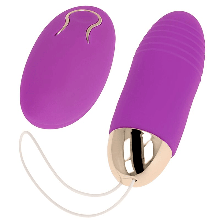 OHMAMA - OVO VIBRANTE COM CONTROLE REMOTO 10 VELOCIDADES ROXO 1