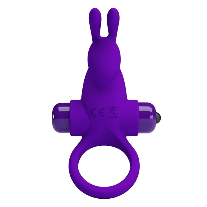 PRETTY LOVE - ANEL VIBRADOR I COELHO PARA PÊNIS ROXO 1
