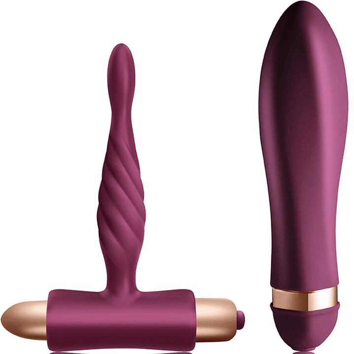 CLIMAXIMUM - KIT DARE VIBRADOR TORCIDO + PLUG ANAL INICIANTES 1