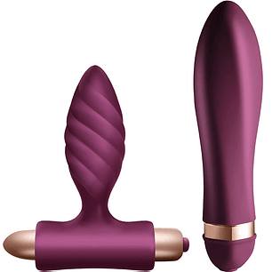 CLIMAXIMUM - KIT DESIRE VIBRADOR TORCIDO + PLUG ANAL