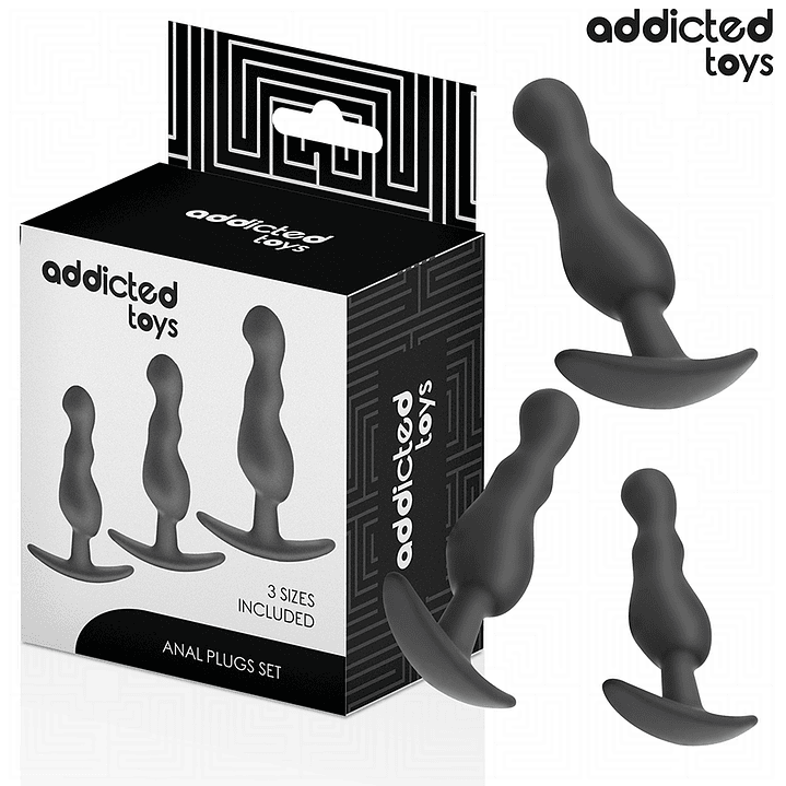 ADDICTED TOYS - CONJUNTO DE 3 PLUG ANAL MODELO 1 1