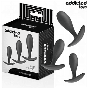 ADDICTED TOYS - CONJUNTO DE 3 PLUG ANAL MODELO 2