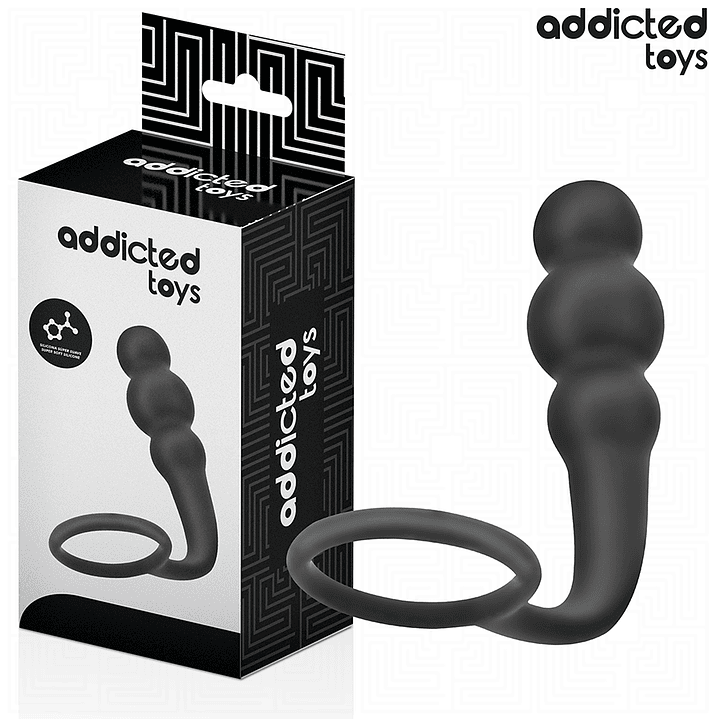 ADDICTED TOYS - PLUG ANAL COM ANEL MODELO 1 1
