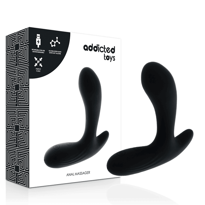 ADDICTED TOYS - MASSAGER ANAL VIBRAO PRETA 1