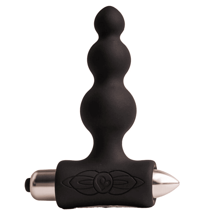 ROCKS-OFF - PETITE SENSATIONS BUBBLES PLUG ANAL VIBRADOR PRETO 1