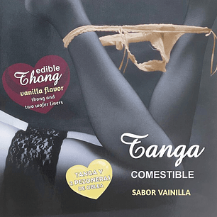 HOTFLOWERS - WAFER THONG E 2 NIPPLE PADS MENINA SABOR BAUNILHA /es/pt/en/fr/it/