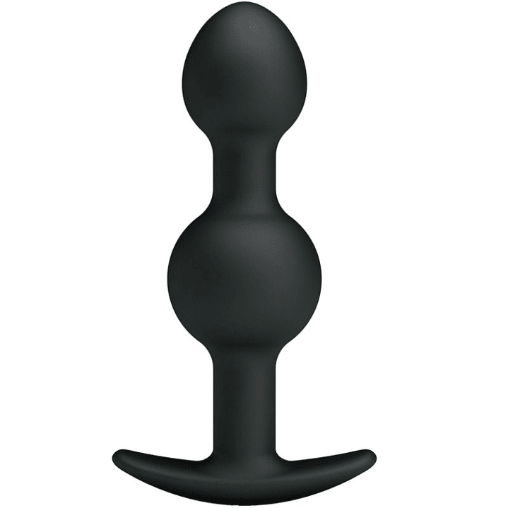 PRETTY LOVE - BOLAS ANAIS DE SILICONE DE ESTIMULAO ESPECIAL 10.3 CM PRETO 1