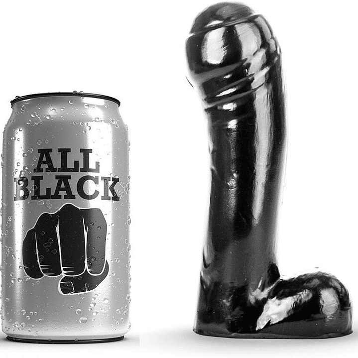 ALL BLACK - DILDO PRETO 15 CM 1