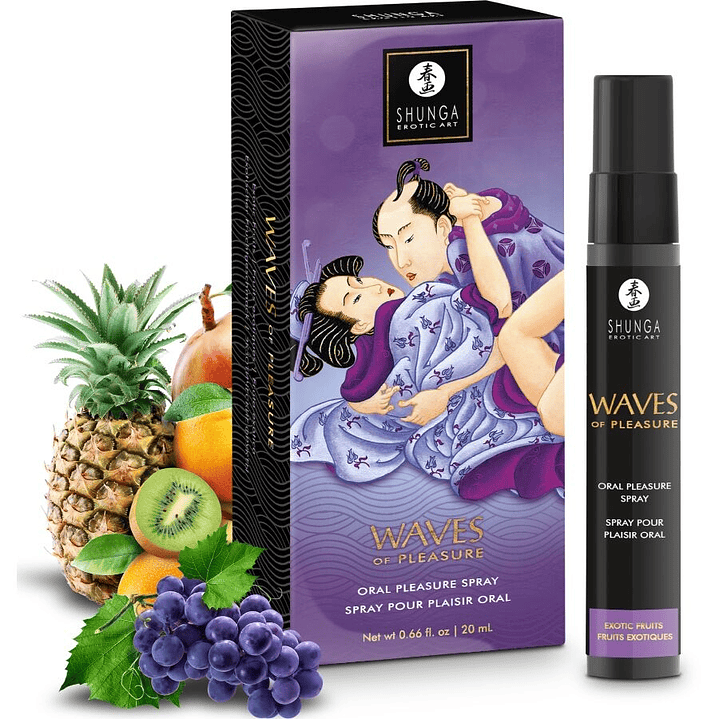SHUNGA - SPRAY ORAL SEDUTOR DE PRAZER COM SABORES DE FRUTAS EXÓTICAS 20 ML 1