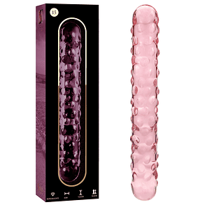 NEBULA SERIES BY IBIZA - MODELO 15 DILDO VIDRO BOROSILICADO ROSA 18.5 CM -O- 3 CM