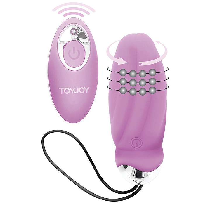 TOYJOY - FELICIDADE VOCÊ ME RACHA ROSA VIBRADOR CONTROLE REMOTO 1