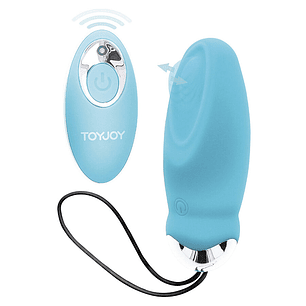 TOYJOY - FELICIDADE, EU ESTOU TÃO EXCITADO VIBRADOR COM CONTROLE REMOTO AZUL