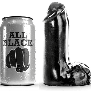 ALL BLACK - DILDO REALÍSTICO 13 CM