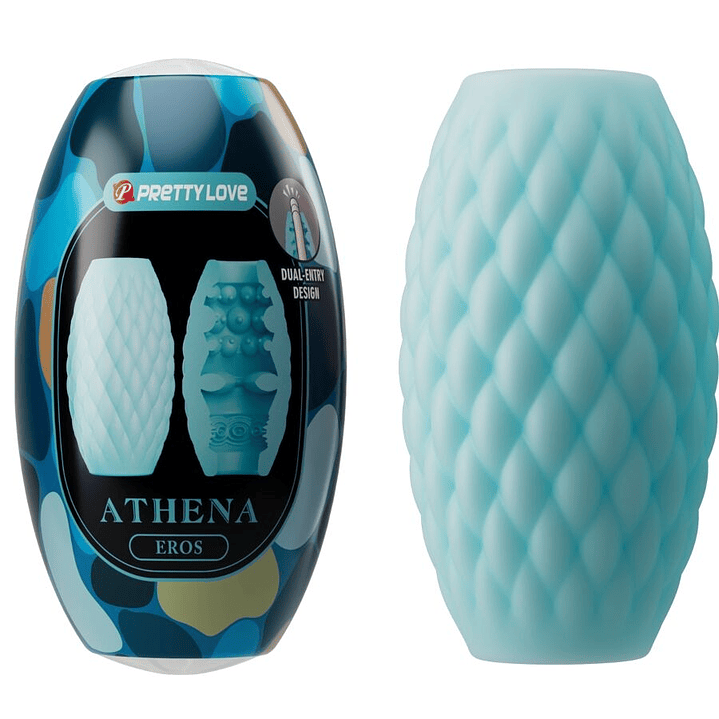PRETTY LOVE - MASTURBADOR MASCULINO SILICONE ATHENA EROS AZUL CÉU 1