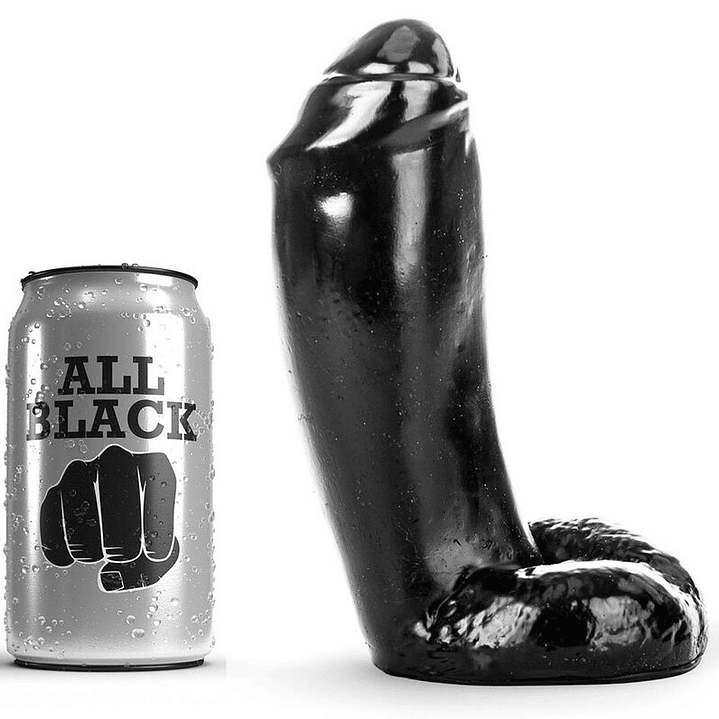 ALL BLACK - DILDO REALÍSTICO 18 CM 1