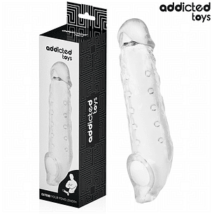 ADDICTED TOYS - BAINHA DE PÊNIS TRANSPARENTE TAMANHO M 27 CM