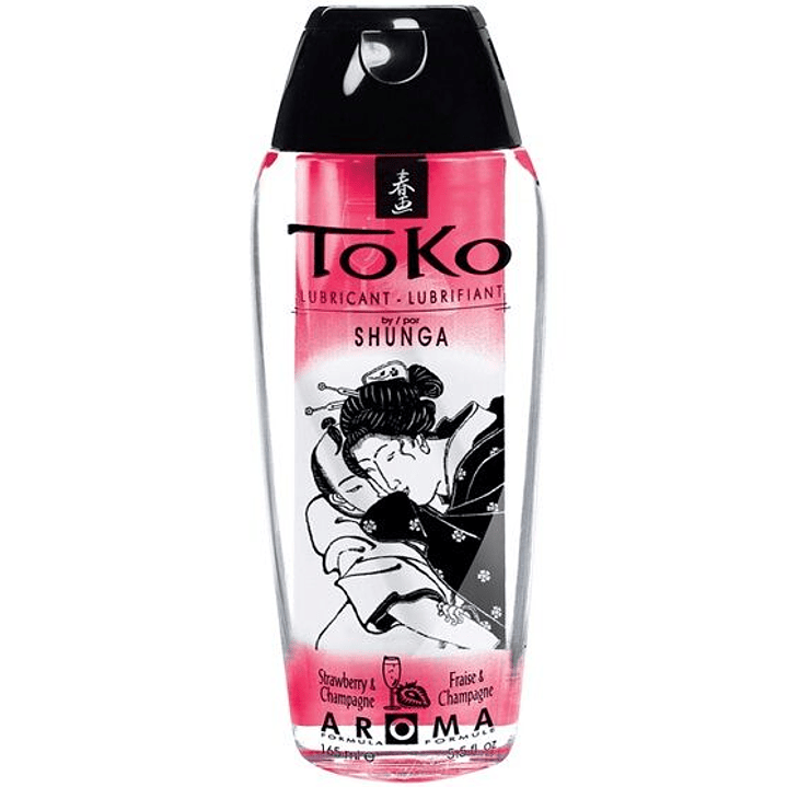 SHUNGA - TOKO AROMA LUBRIFICANTE DE MORANGO E CHAMPANHE 1