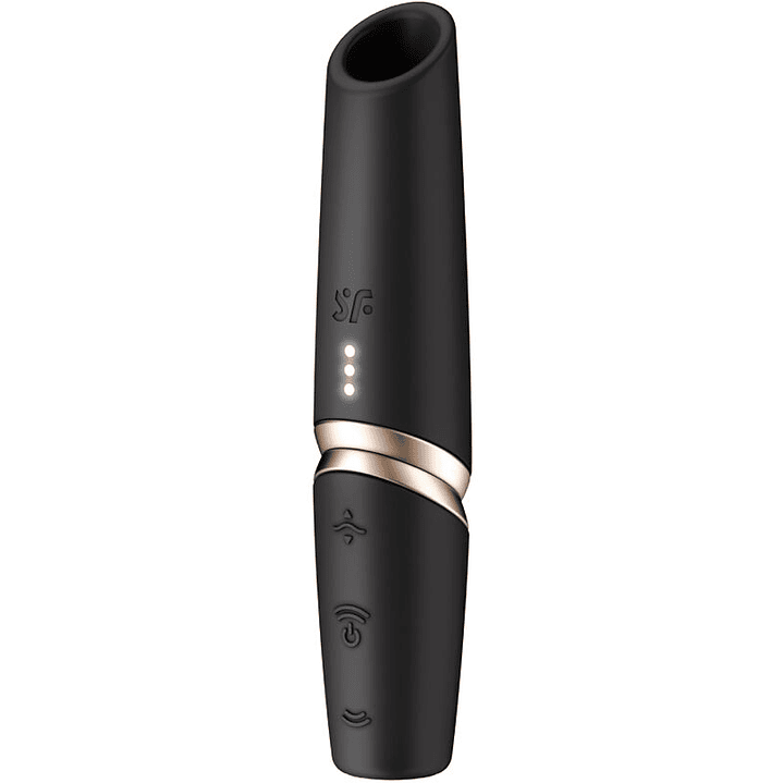 SATISFYER - ESTIMULADOR DE CLITÓRIS PERFECT KISS WAVE PRETO / DOURADO 1