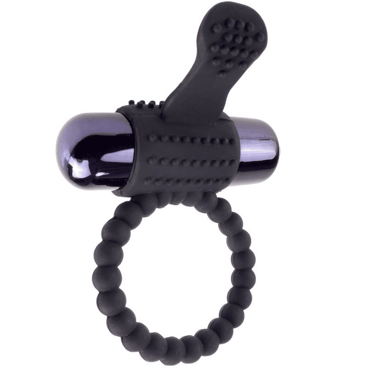 FANTASY C-RINGZ - ANEL VIBRANTE DE SILICONE PRETO 1