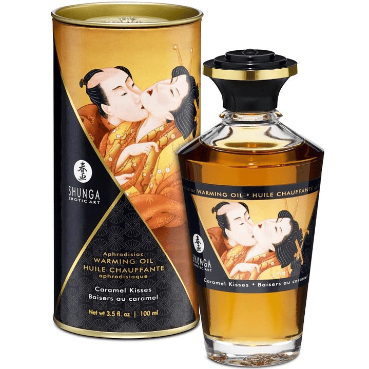 SHUNGA - ÓLEO DE MASSAGEM COM EFEITO CALOR SABOR CARAMELO 100 ML 1