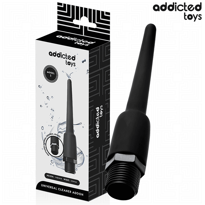 ADDICTED TOYS - LIMPADOR ANAL COM ADAPTADOR UNIVERSAL MODELO 1 1