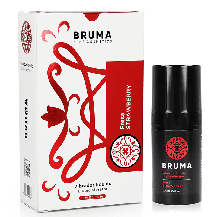 BRUMA - VIBRADOR LÍQUIDO ULTRA DESLIZANTE MORANGO 15 ML 1