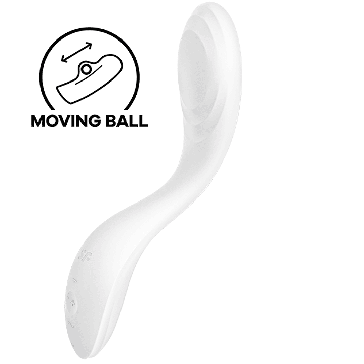 SATISFYER - VIBRADOR RRROLLING PLEASURE GSPOT BRANCO 1