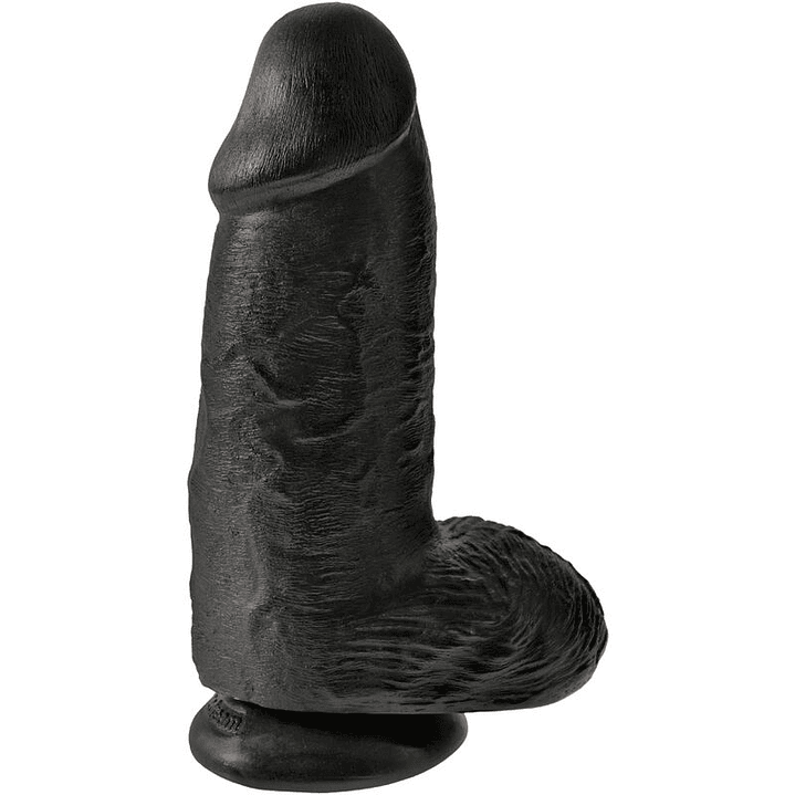 KING COCK - PÊNIS GORDINHO REALISTA 23 CM PRETO 1