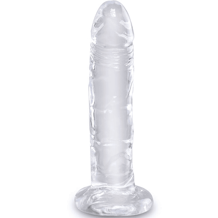 KING COCK - CLEAR PÊNIS REALÍSTICO 15.5 CM TRANSPARENTE 1