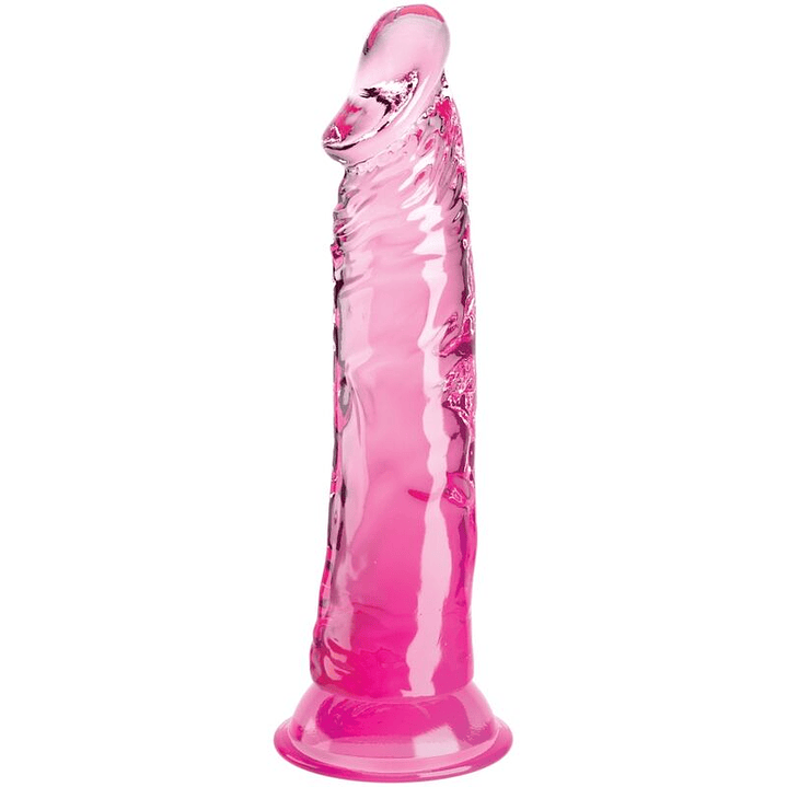 KING COCK - CLEAR PÊNIS REALÍSTICO 19.7 CM ROSA 1