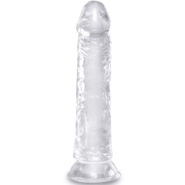 KING COCK - PÊNIS REALISTA CLARO 19.7 CM TRANSPARENTE 1