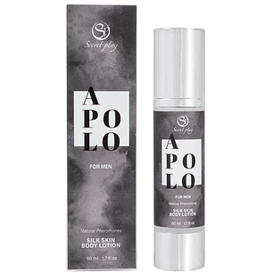 SECRETPLAY - LOÇÃO DE PELE  APOLO SILK PARA HOMENS 50 ML