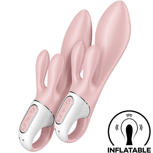 SATISFYER - AIR PUMP BUNNY 3 VIBRADOR DE COELHO INFLÁVEL ROSA