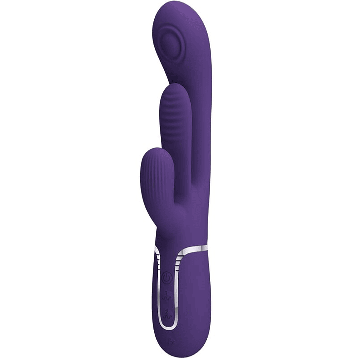 PRETTY LOVE - SHANIA TRIPLE RABBIT VIBRADOR MULTIFUNCIONAL ROXO 1