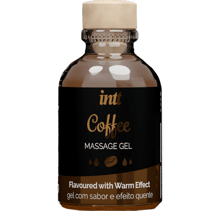 INTT MASSAGE & ORAL SEX - GEL DE MASSAGEM HOT EFFECT SABOR DE CAFÉ 1