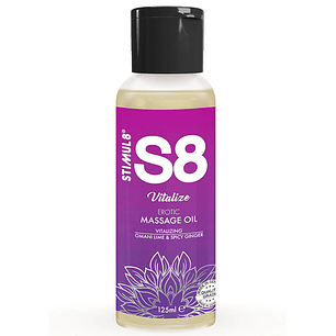 STIMUL8 - S8 ÓLEO DE MASSAGEM DE LIMÃO VITALIZE 125 ML