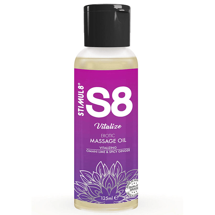 STIMUL8 - S8 ÓLEO DE MASSAGEM DE LIMÃO VITALIZE 125 ML 1