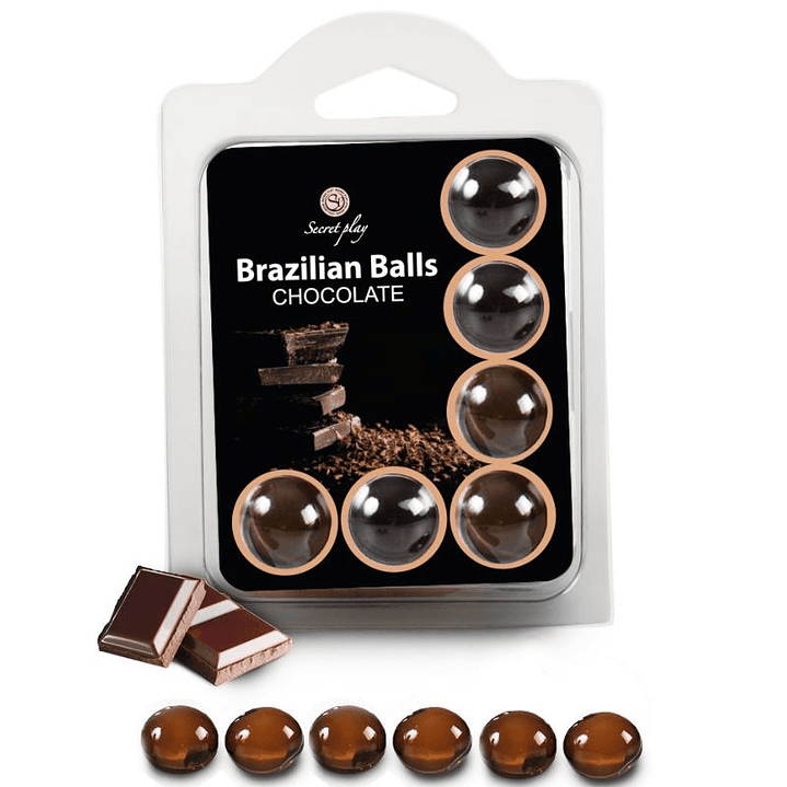 SECRETPLAY - CONJUNTO 6 BOLAS BRASILEIRAS DE CHOCOLATE 1
