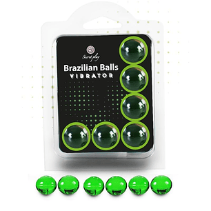 SECRETPLAY - CONJUNTO 6 BOLAS BRASILEIRAS VIBRADOR