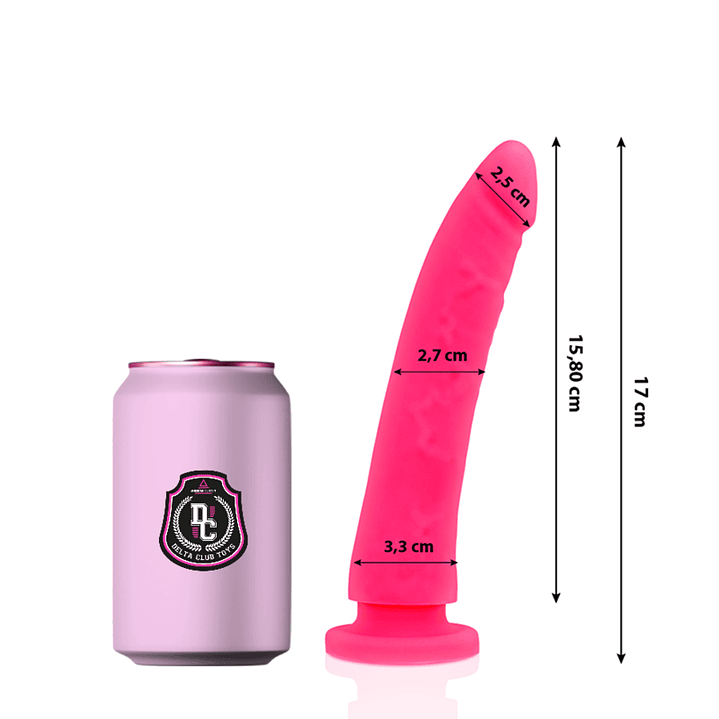 DELTA CLUB - TOYS DILDO MÉDICO ROSA SILICONE 17 CM -O- 3 CM 1