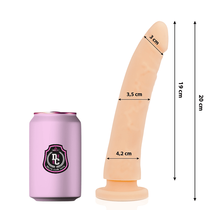 DELTA CLUB - TOYS DILDO MÉDICO NATURAL SILICONE 20 CM -O- 4 CM 1