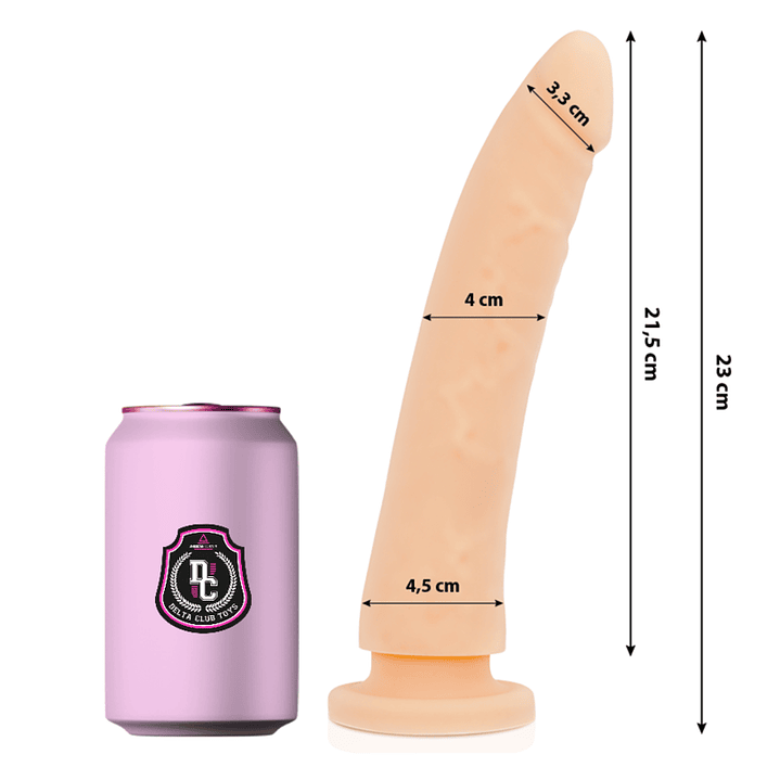 DELTA CLUB - TOYS DILDO MÉDICO NATURAL SILICONE 23 CM -O- 4.5 CM 1