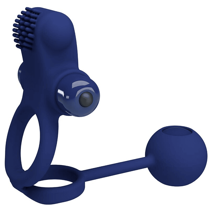 PRETTY LOVE - REMINGTON ANEL VIBRADOR DUPLO COM PLUG AZUL 1