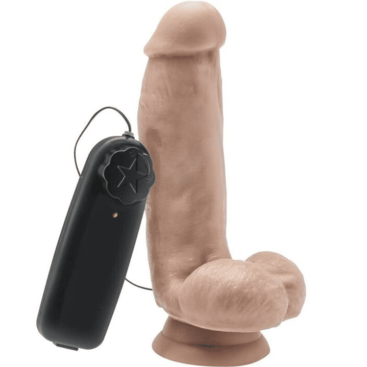 GET REAL - DILDO 12 CM COM BOLAS VIBRADOR PELE 1