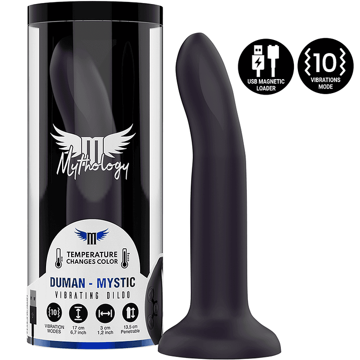 MYTHOLOGY - DUMAN MYSTIC DILDO M - VIBRADOR COMPATÍVEL COM A TECNOLOGIA WATCHME WIRELESS 1